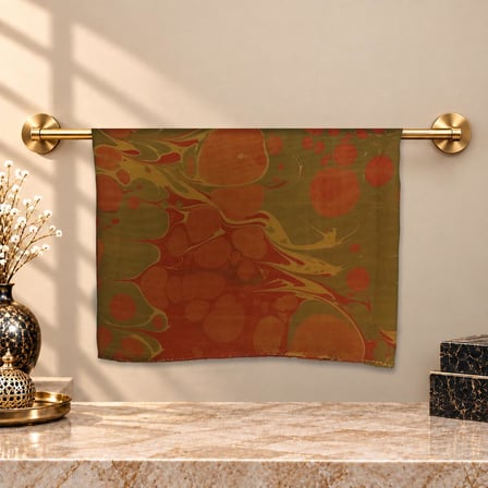 e38 EL İŞÇİLİĞİ KADIN RENKLİ EBRU FULAR 175*35 cm-6713