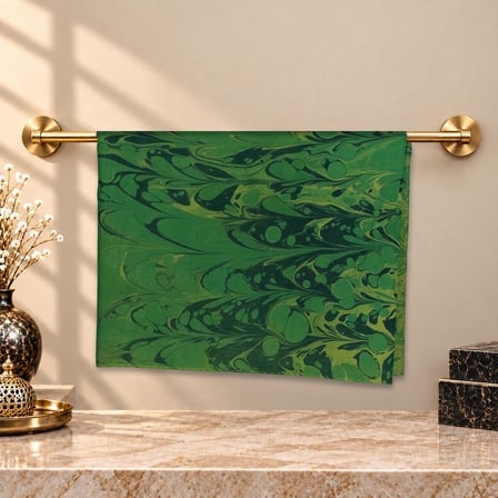 e38 EL İŞÇİLİĞİ KADIN RENKLİ EBRU FULAR 175*35 cm-6715