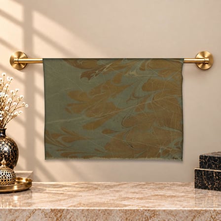 e38 EL İŞÇİLİĞİ KADIN RENKLİ EBRU FULAR 175*35 cm-6716