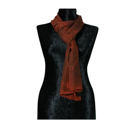 e38 EL İŞÇİLİĞİ KADIN RENKLİ EBRU FULAR 175*35 cm-6717
