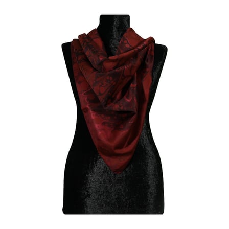 e38 EL İŞÇİLİĞİ KADIN RENKLİ EBRU EŞARP 94*94 cm - 6722