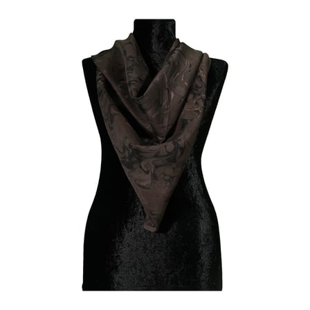 e38 EL İŞÇİLİĞİ KADIN RENKLİ EBRU EŞARP 94*94 cm - 6726