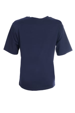 On Oversize Nakışlı Kısa Kol Kadın Bluz - Minimalist Tarz
