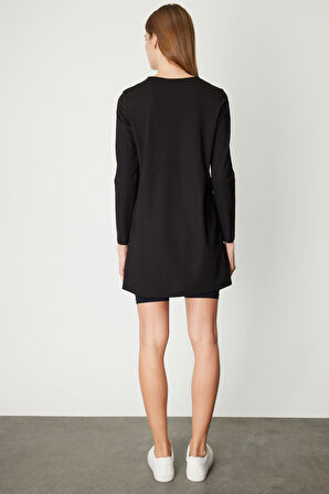 On Kadın Uzun Kollu Basic Tunik 61421 Siyah