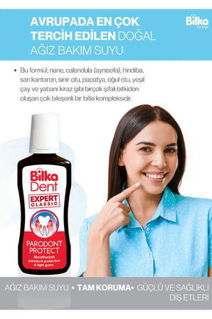 Bilka Parodont Ağız Bakım Suyu Yetişkin–Diş Eti Sağlığı, Ferah Nefes&Plak Önleyici Expert Classic