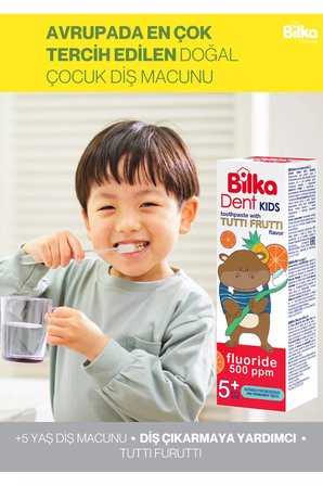 Bilkadent Kids Çocuk Diş Macunu 5+ – Çürük Önleyici, Diş Eti Yatıştırıcı & Ferah Ağız Bakım 50 ml