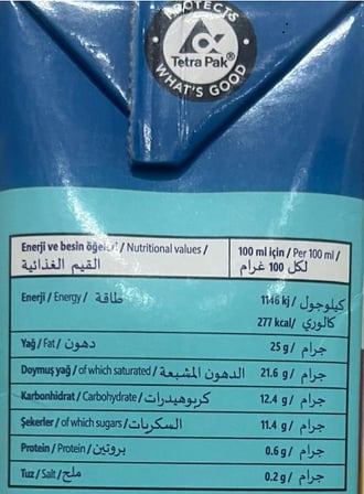 Zeelandia Whipli Şekerli Sıvı Şanti %25 1 KG
