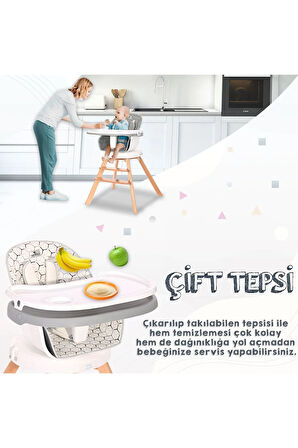 Napoli 360 Mama Sandalyesi – Grey Candy