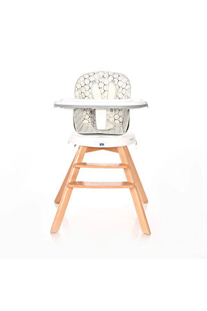 Napoli 360 Mama Sandalyesi – Grey Hexagons