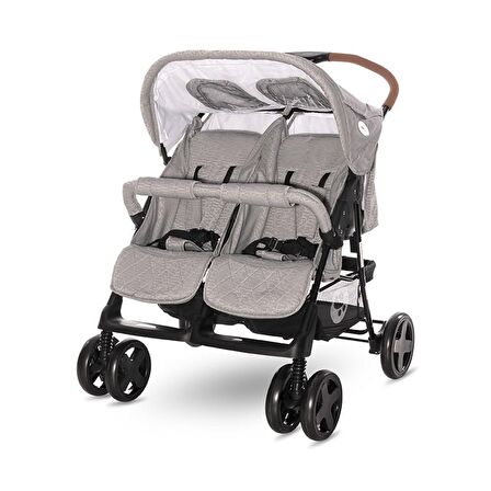 Lorelli Twin Ikiz Bebek Arabası – Steel Grey