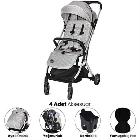 Lorelli Myla Kabin Boy Bebek Arabası - Grey