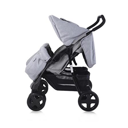 Lorelli Twin Ikiz Bebek Arabası – Cool Grey