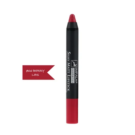 Dudak Kalemi - Silky Matt Lipstick - Uzun Süre Kalıcı & Suya Dayanıklı No 66 berry lips