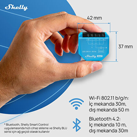 Shelly 1L Gen3 Nötrsüz Akıllı Röle