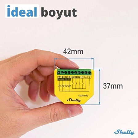 Shelly Plus RGBW PM Akıllı LED Renk ve Parlaklık Kontrol Rölesi