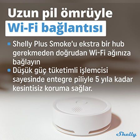 Shelly Plus Akıllı Duman Dedektörü