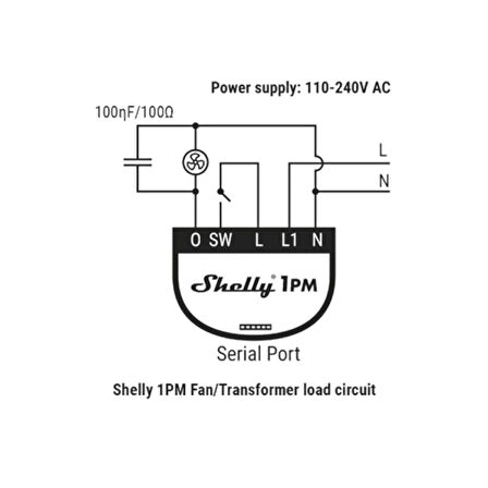 Shelly RC Snubber Devre Koruma Modülü