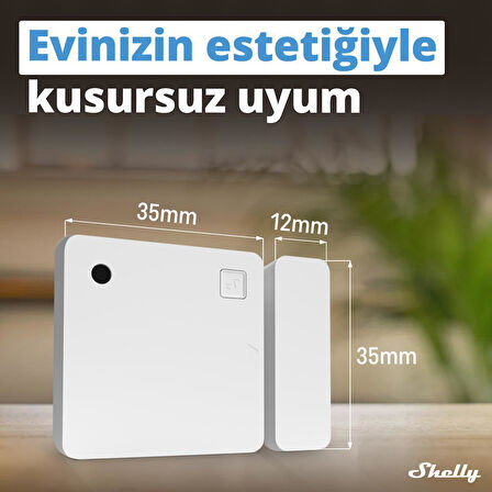Shelly BLU Door/Window + BLU Gateway Akıllı Kapı/Pencere Sensör Seti