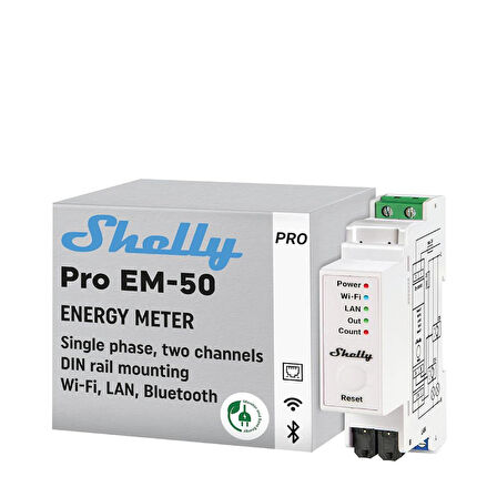 Shelly Pro 3EM 120A 3 Faz Enerji Ölçer