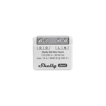 Shelly EM Mini Gen4 16A Akıllı Enerji Ölçüm Modülü