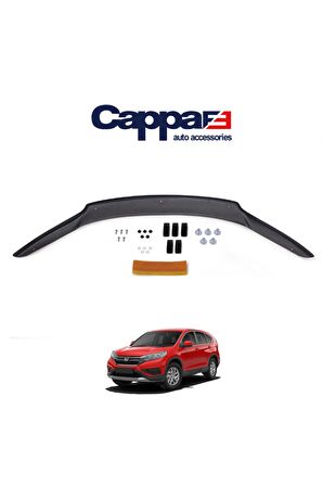 Honda Cr-v Ön Kaput Koruyucu Rüzgarlığı 4mm Akrilik (ABS) Piano Black 2013-2018