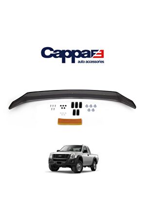 Isuzu D-max Ön Kaput Koruyucu Rüzgarlığı 4mm Akrilik (ABS) Piano Black 2006-2012