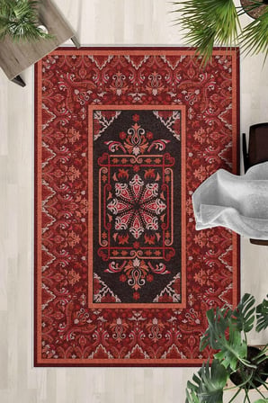 Yıkanabilir Kaymaz Taban Dijital Baskılı Halı ve Yolluk – Leke Tutmaz Salon & Mutfak Halısı