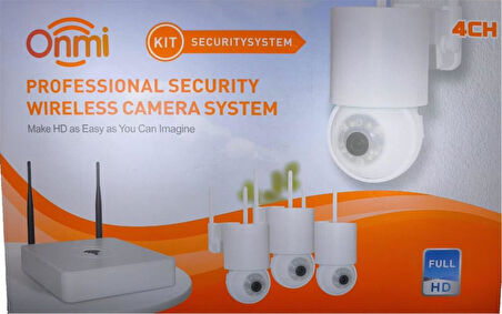 Apronx DS440 4 Kanal Nvr + 3Mp 4 Kamera Full Color Mik. PTZ Wifi Set