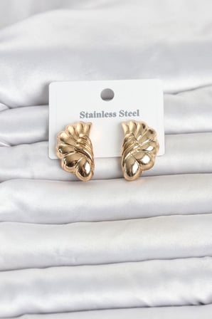 316L Çelik Gold Renk Vintage Model Kadın Küpe