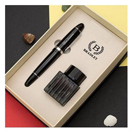  Kişiye Özel Bradley Dolma Kalem Ve Mürekkep Seti