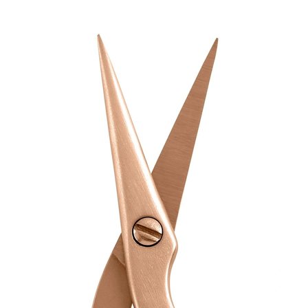 Tweezerman Brow Scissors & Brush Rose Gold - Rose Gold Kaş Makası ve Fırçası