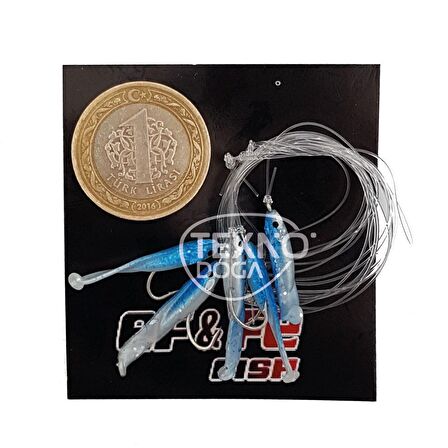 EFFE Raglu Bait Worm 3cm Kurt Çapari HG3401 Mavi Kurtçuk