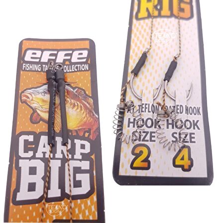 EFFE Hazır Boili Sazan Avı Rig Olta Takımı 4'lü HG1294