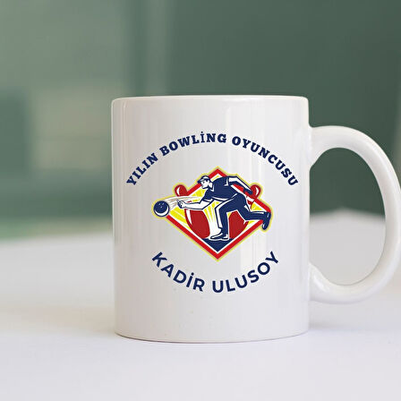 Kişiye Özel Yılın Bowling Oyuncusu Tasarımlı Kupa Bardak