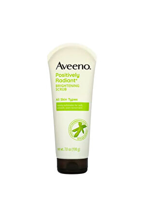 AVEENO Positively Radiant Cilt Aydınlatıcı Peeling Günlük Yüz Peelingi Nem Zengini Soya Özü 7.0 oz 198gr