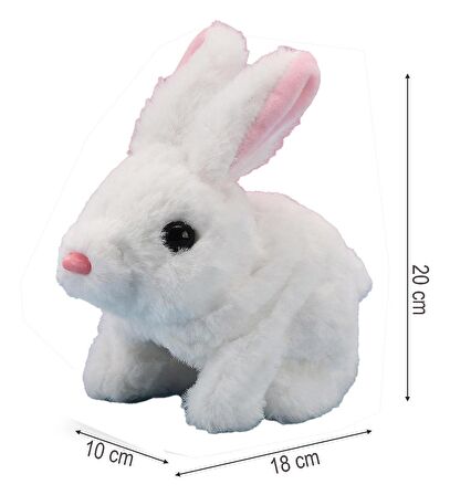 Yürüyen, Sesli Hareketli Sevimli Peluş Bunny Tavşan - Sweet Bunny