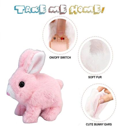 Yürüyen, Sesli Hareketli Sevimli Peluş Bunny Tavşan - Sweet Bunny