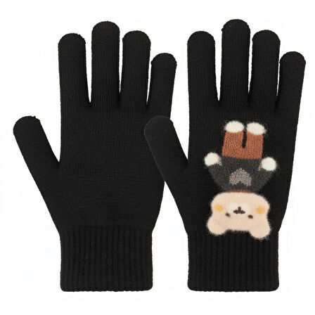 Kitti K25550-02 4-8 Yaş Erkek  Çocuk Örme Eldiven