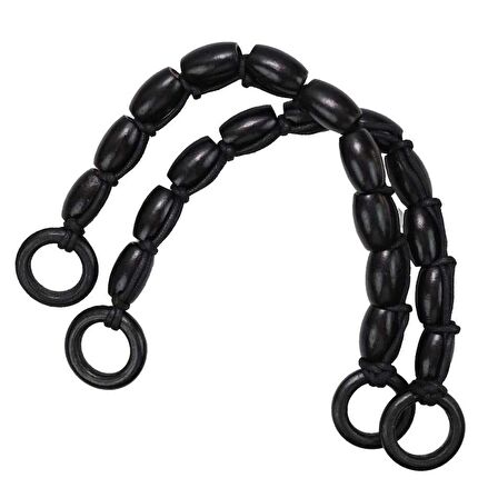 Boncuklu Çanta Sapı AS01 Siyah