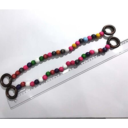 Boncuklu Çanta Sapı AS01 Rengarenk