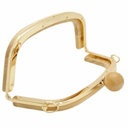 Ahşap Mıknatıslı Çanta Bursu İçi Metal ALT250 Ham