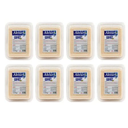 Aktürk Vanilyalı Gofret 475 gr x 8 Adet