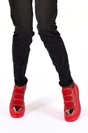 CH251 CRT Mirror Erkek Ayakkabı KIRMIZI