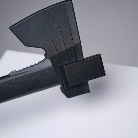 SOLOGNAC Bushcraft Kamp Baltası - Avcılık ve Doğa Gözlemi - 35 cm - Siyah