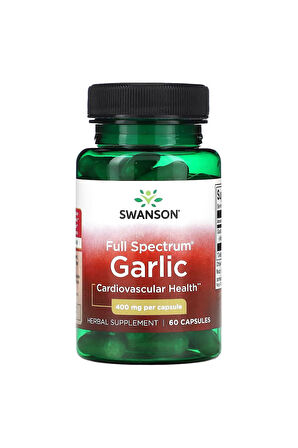 Garlic Full Spectrum  400 mg 60 Kapsül 