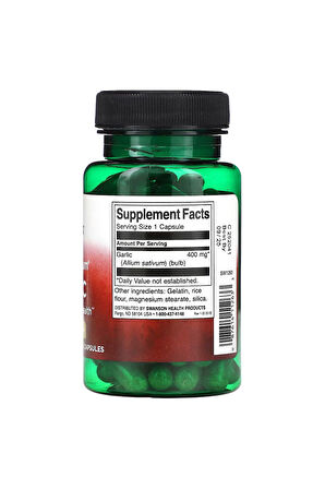 Garlic Full Spectrum  400 mg 60 Kapsül 