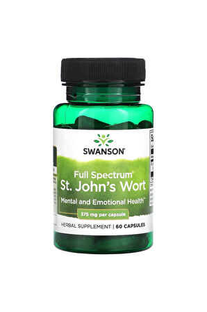 Full Spektrumlu St. John's Wort, 375 mg, 60 Kapsül