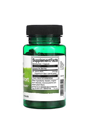 Full Spektrumlu St. John's Wort, 375 mg, 60 Kapsül