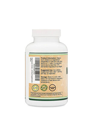 Magnesium Citrate 800 mg 180 Dietary supplement