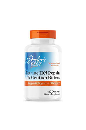 Betaine HCL Pepsin & Gentian Bitters, 120 Kapsül.usa versiyon.dmmedicine'den